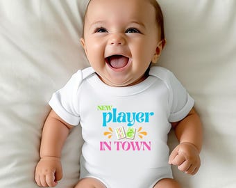 Funny Mahjong Onesie Infant Bodysuit | Baby Mahjong Graphic