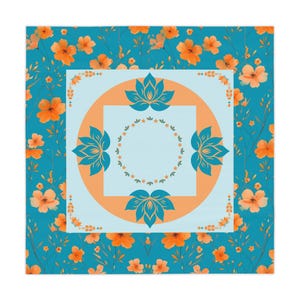 Mahjong Game Tablecloth: Vibrant Polyester Mat (55.1&quot; × 55.1&quot;)
