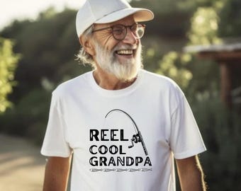 Maglietta "Reel Cook Grandpa" / Maglietta divertente per nonni / Regalo per la festa del papà / Nonno