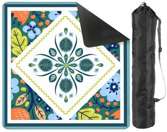 Mahjong Mat, Spring Theme Mahjong Mat, Mah jongg Mat