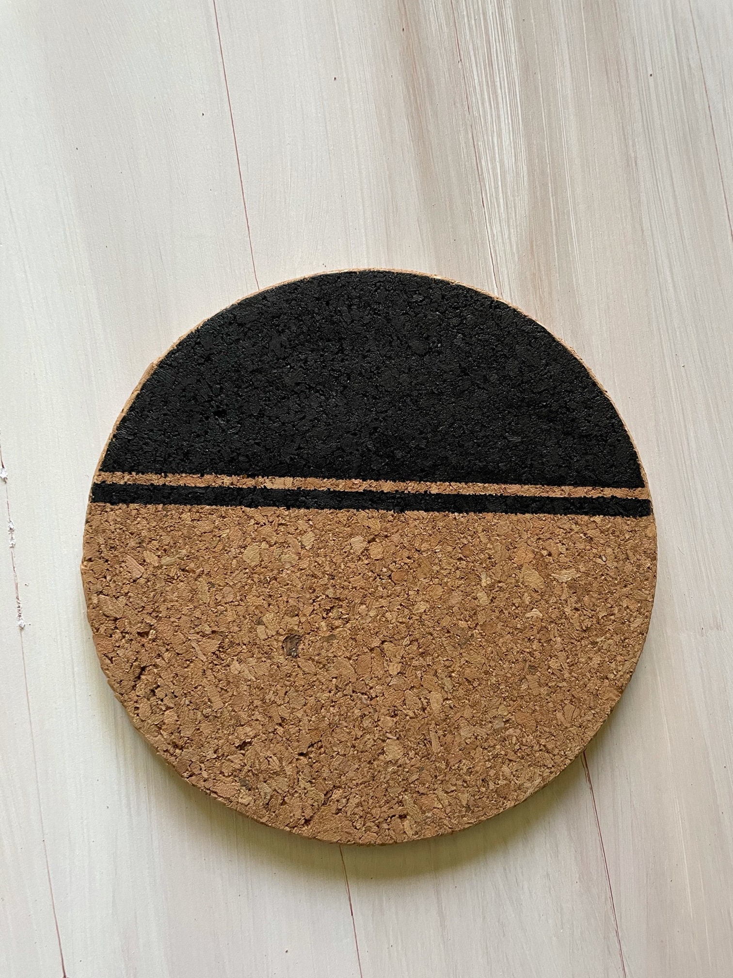 Cork Trivets Set of 3 Hot Pads 7.25 Diameter / Modern Design / Etsy