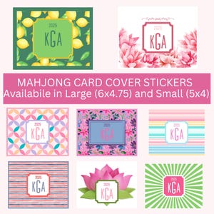 Personalized Mahjong Card Sticker: Removable Vinyl, Water Resistant