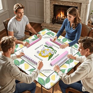 Lemon Theme Mahjong Mat – Fresh, Fun, and Perfect for Game Night image 5