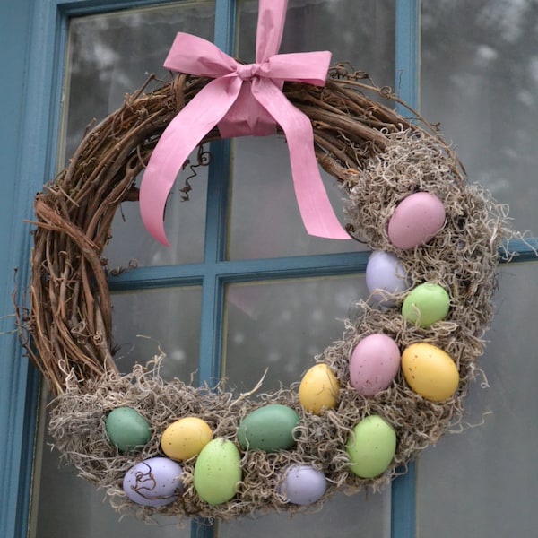 18 «corona de Pascua de grapevine