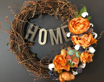 HOME wreath