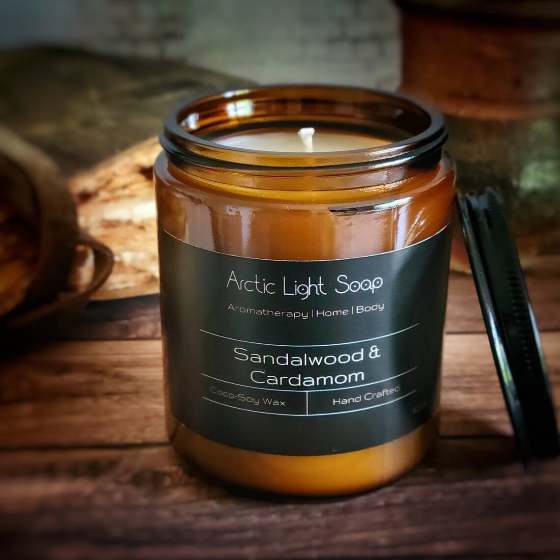 Sandalwood and Cardamom Scented Candle. Fathers Day Gift Etsy