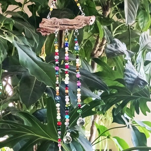 DIY Beaded Suncatcher Kit with Driftwood, Glass and Crystal Beads, Crystal Prisms or Polished Agate Slices, Precut Wire, and All Hardware image 6