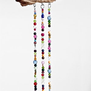 DIY Beaded Suncatcher Kit with Driftwood, Glass and Crystal Beads, Crystal Prisms or Polished Agate Slices, Precut Wire, and All Hardware image 5