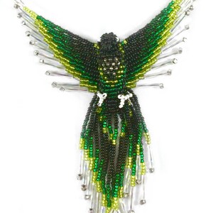 Handcrafted Beaded Bird Pendant