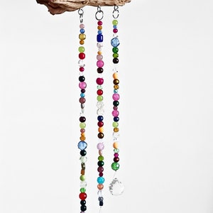 DIY Beaded Suncatcher Kit with Driftwood, Glass and Crystal Beads, Crystal Prisms or Polished Agate Slices, Precut Wire, and All Hardware image 3