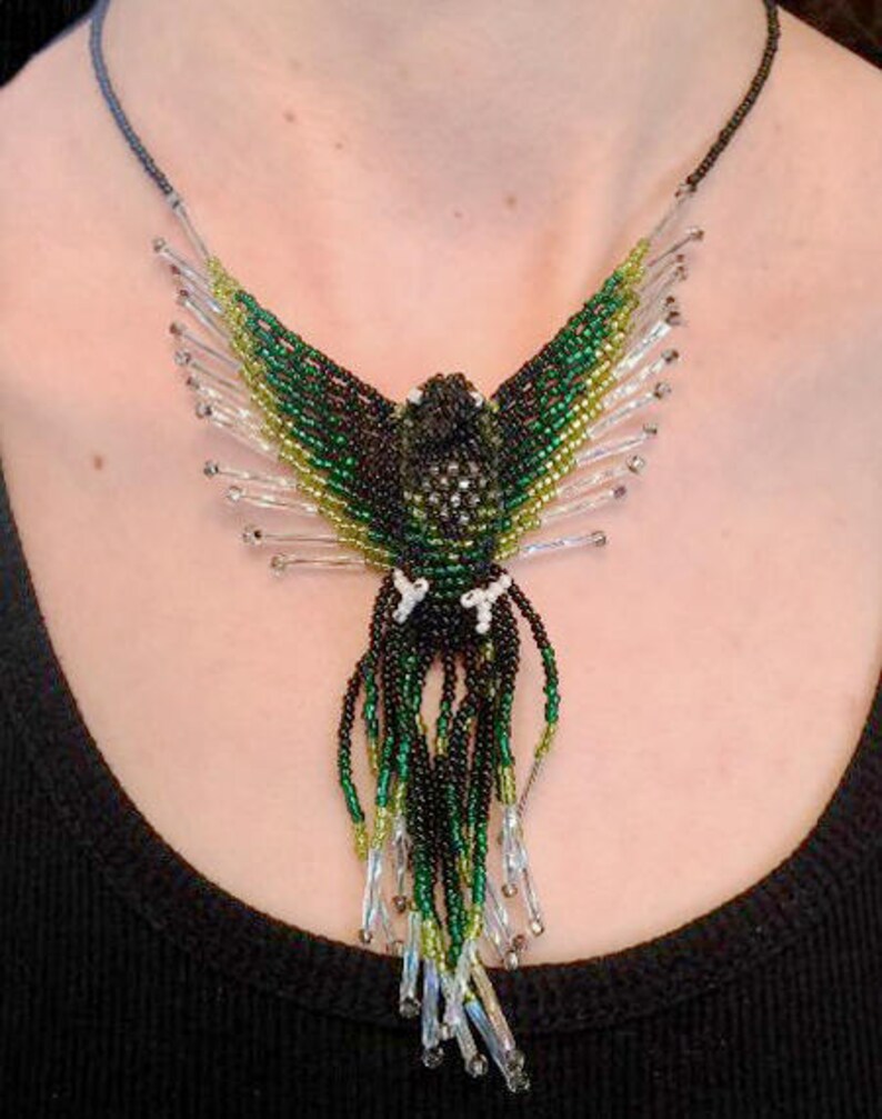 Beaded Phoenix Necklace