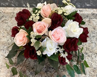 Burgundy Centerpiece Etsy