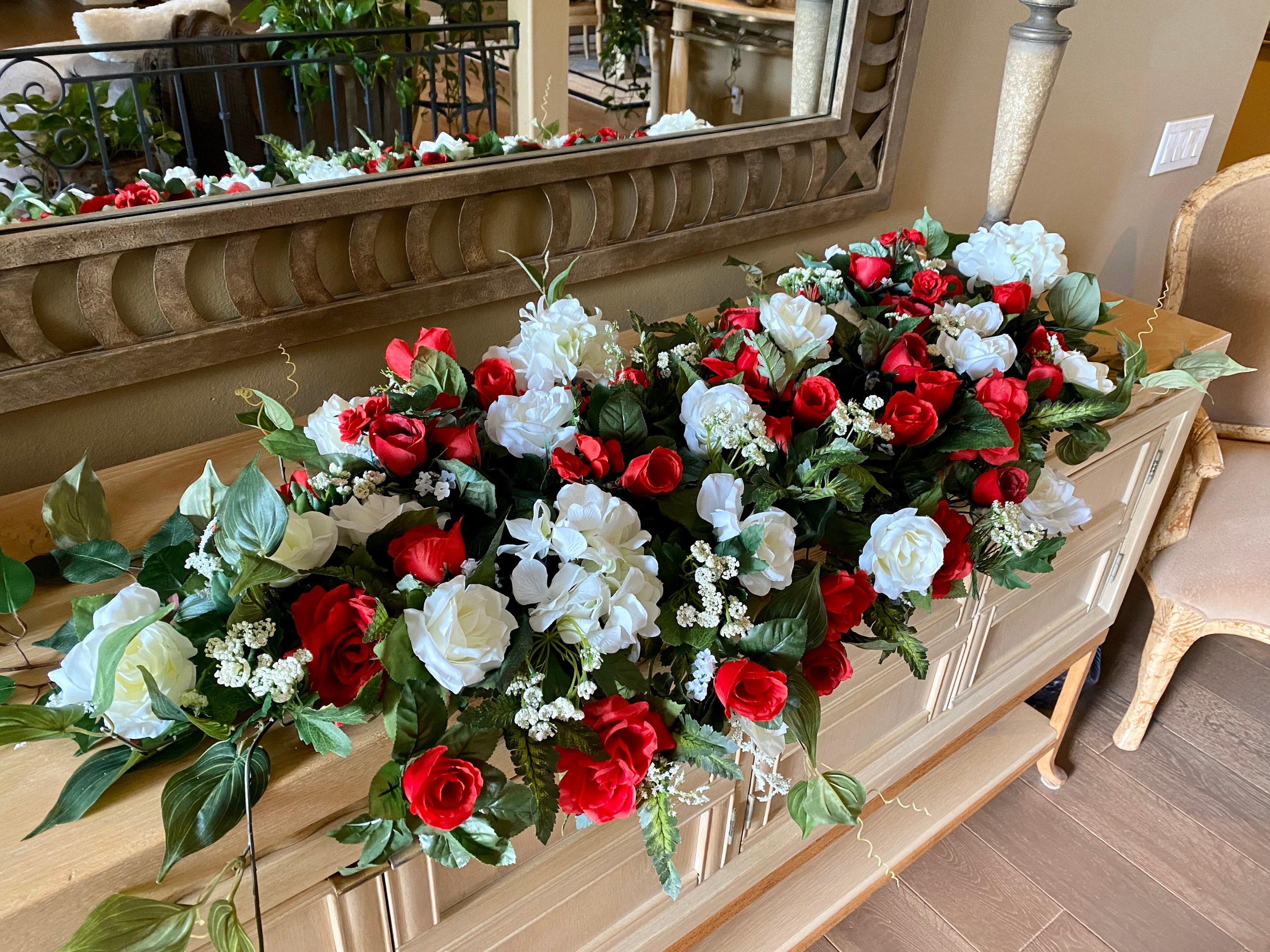 Arreglo de mesa de novia blanco rojo, flores de boda de manto boho, bodas  de invierno, bodas rojas, para bodas decoración nupcial, pieza central -  Etsy México, image size:3000x2250