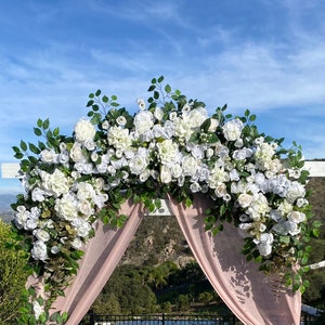 Wedding Ceremony Archway Flowers, White Wedding Archway Flowers, Chuppah Flowers, Wedding Flower, Custom Wedding Flowers, Boho Weddings 8 ft Primary Design