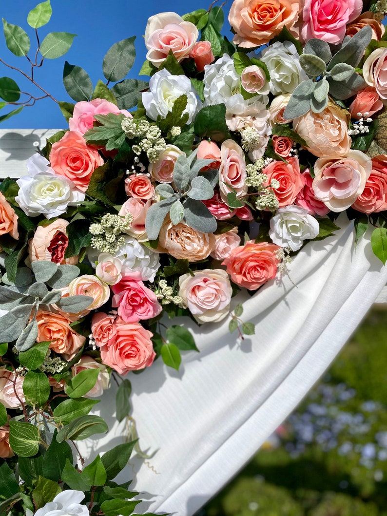 Peach Wedding Flower Package Wedding Swags for Arch Wedding | Etsy