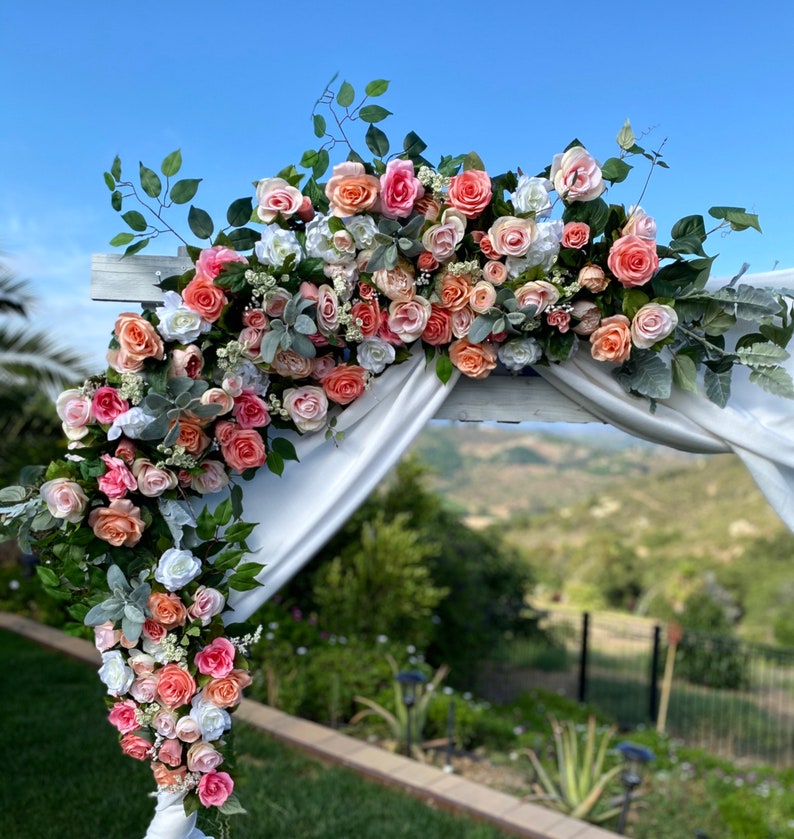 Peach Wedding Flower Package Wedding Swags for Arch Wedding Etsy