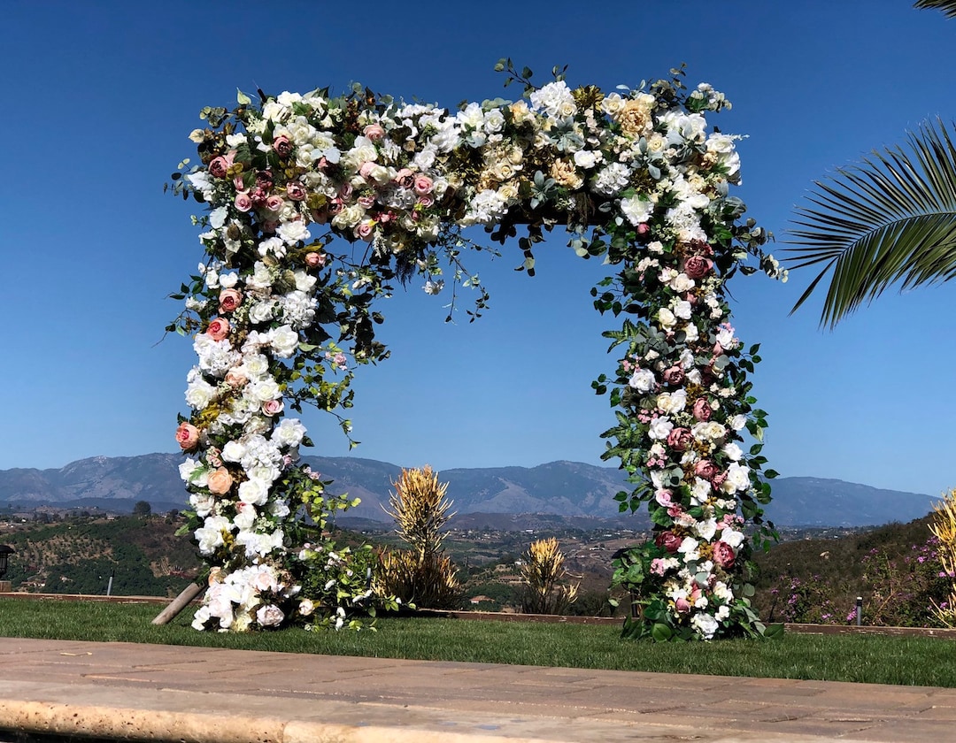 Luxury Wedding Flowers, Wedding Arch Flower Package, Event Floral Decor, Destination Wedding