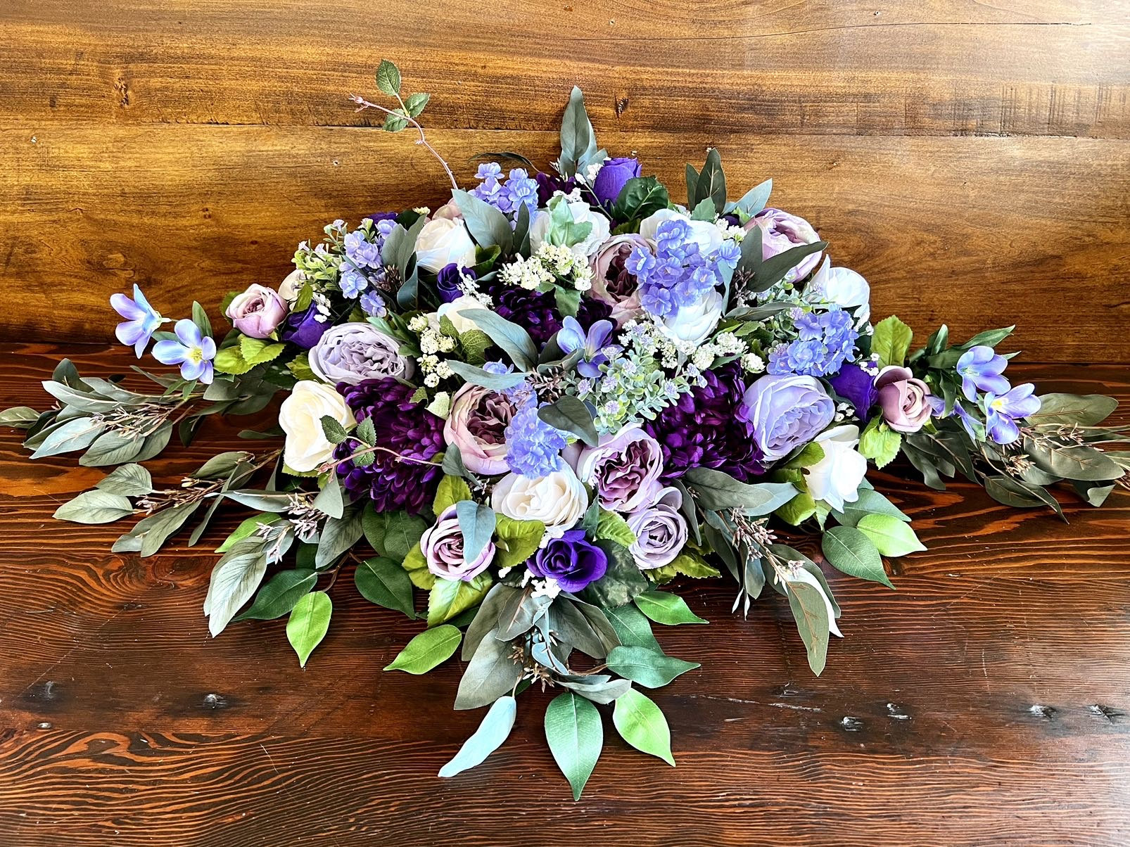 Dusty Purple Table Flowers