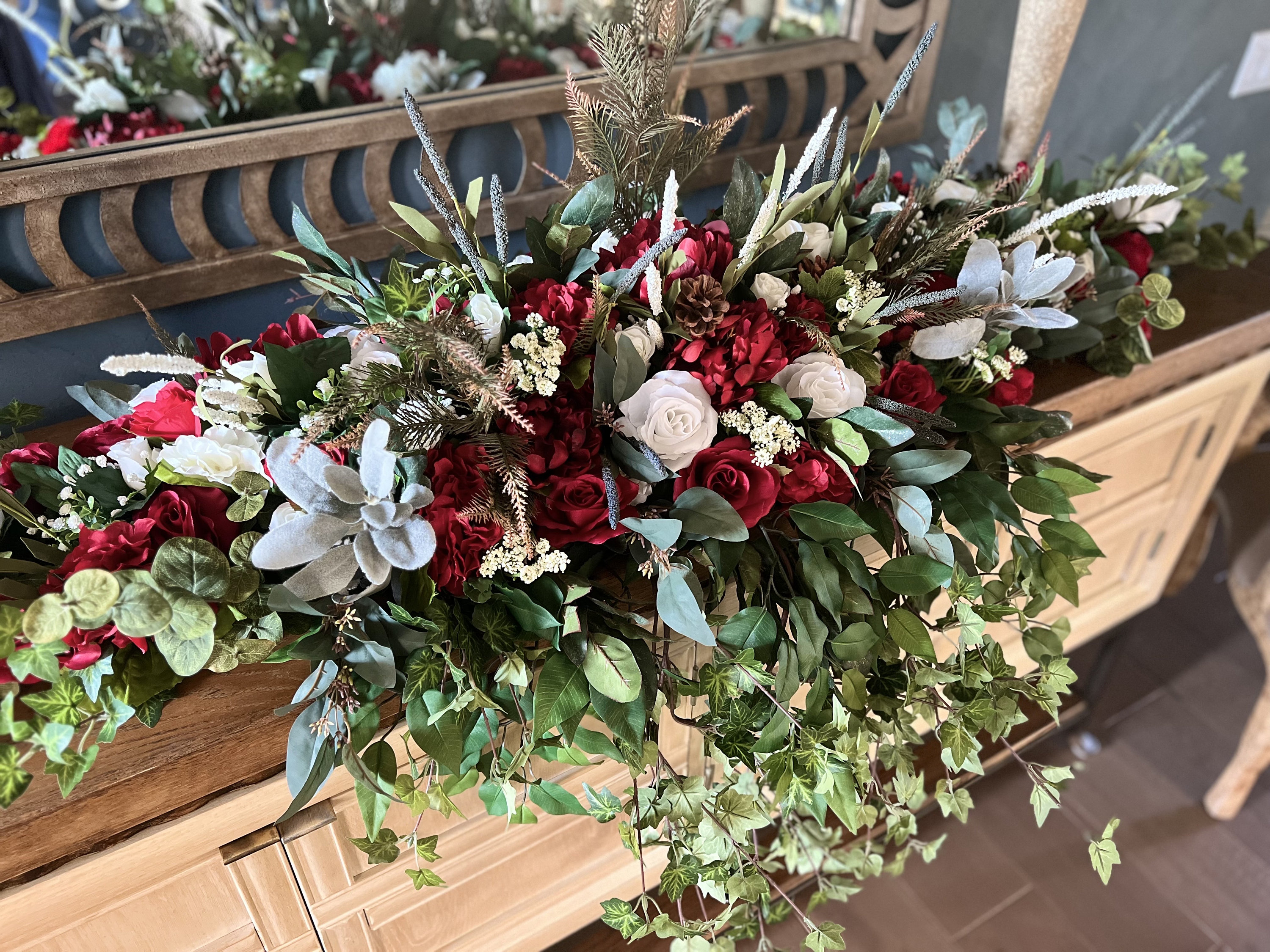 Creative Converting Graduation Danglers - Burgundy Foil Swirl Decorations, 8-Pack