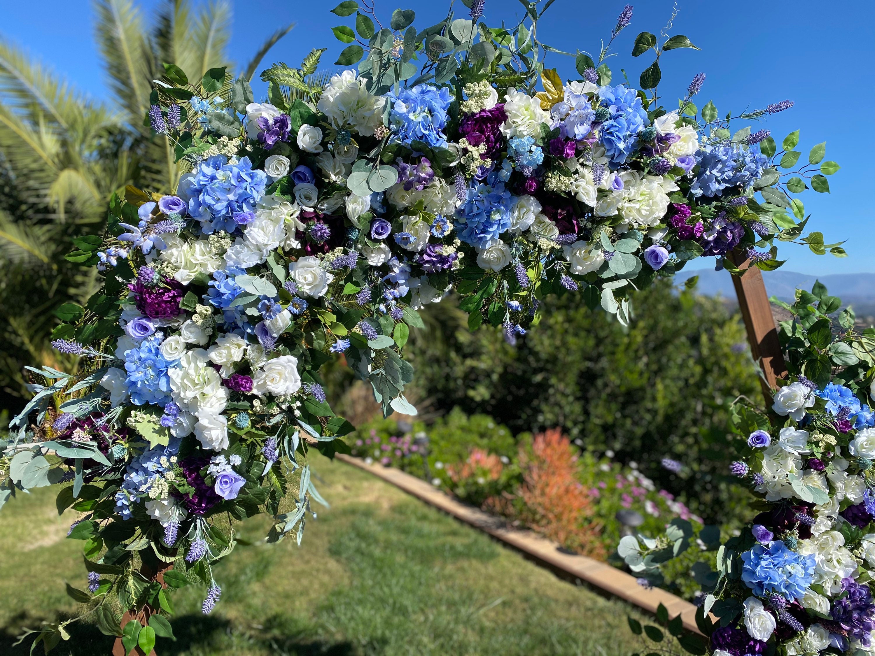 Dusty Blue Lavender Wedding Arch Flower Package Dusty Blue | Etsy Canada