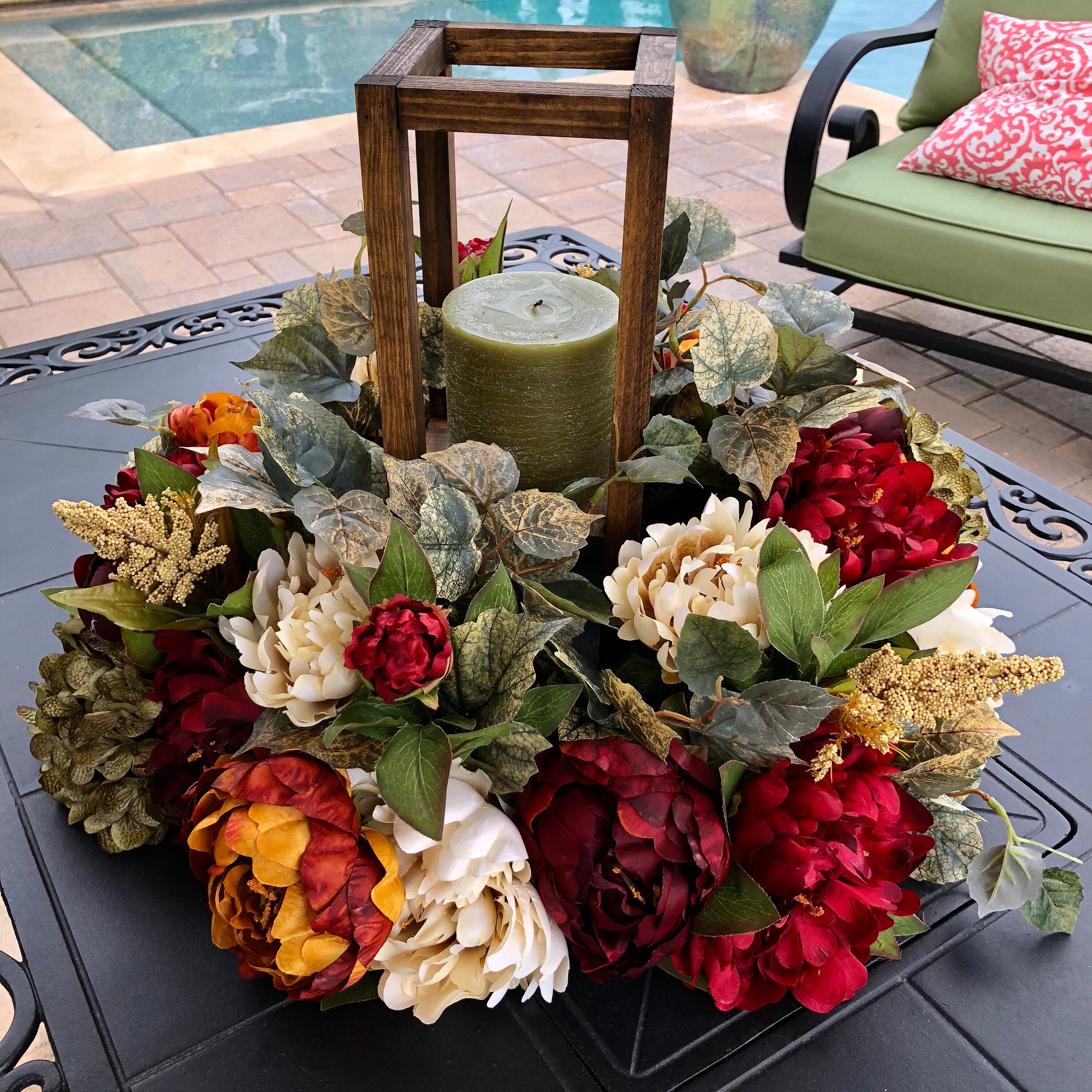 Lantern Centerpiece Fall Wedding Centerpiece Fall Wedding Etsy