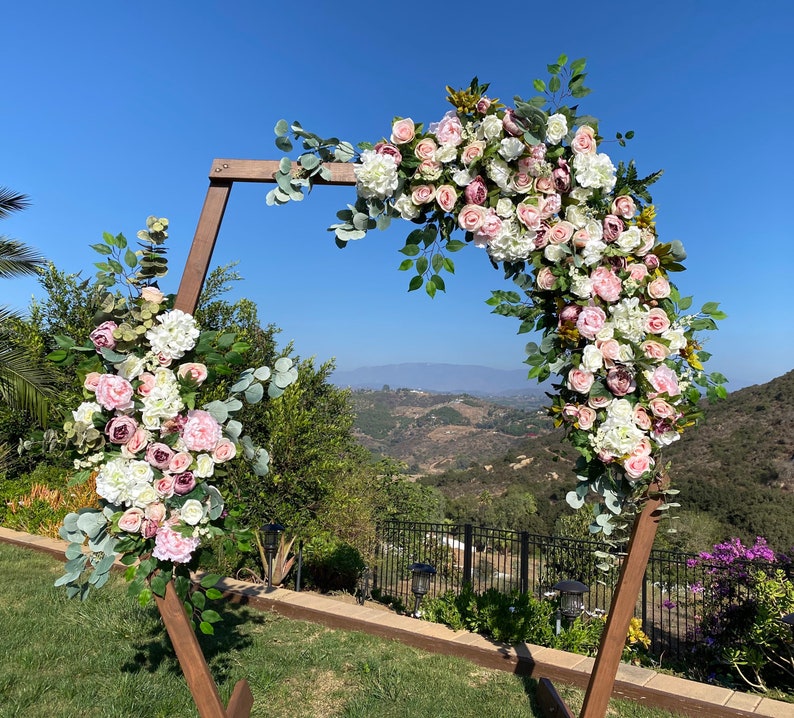 Blush Wedding Ceremony Arch Flower Package Blush Wedding Etsy