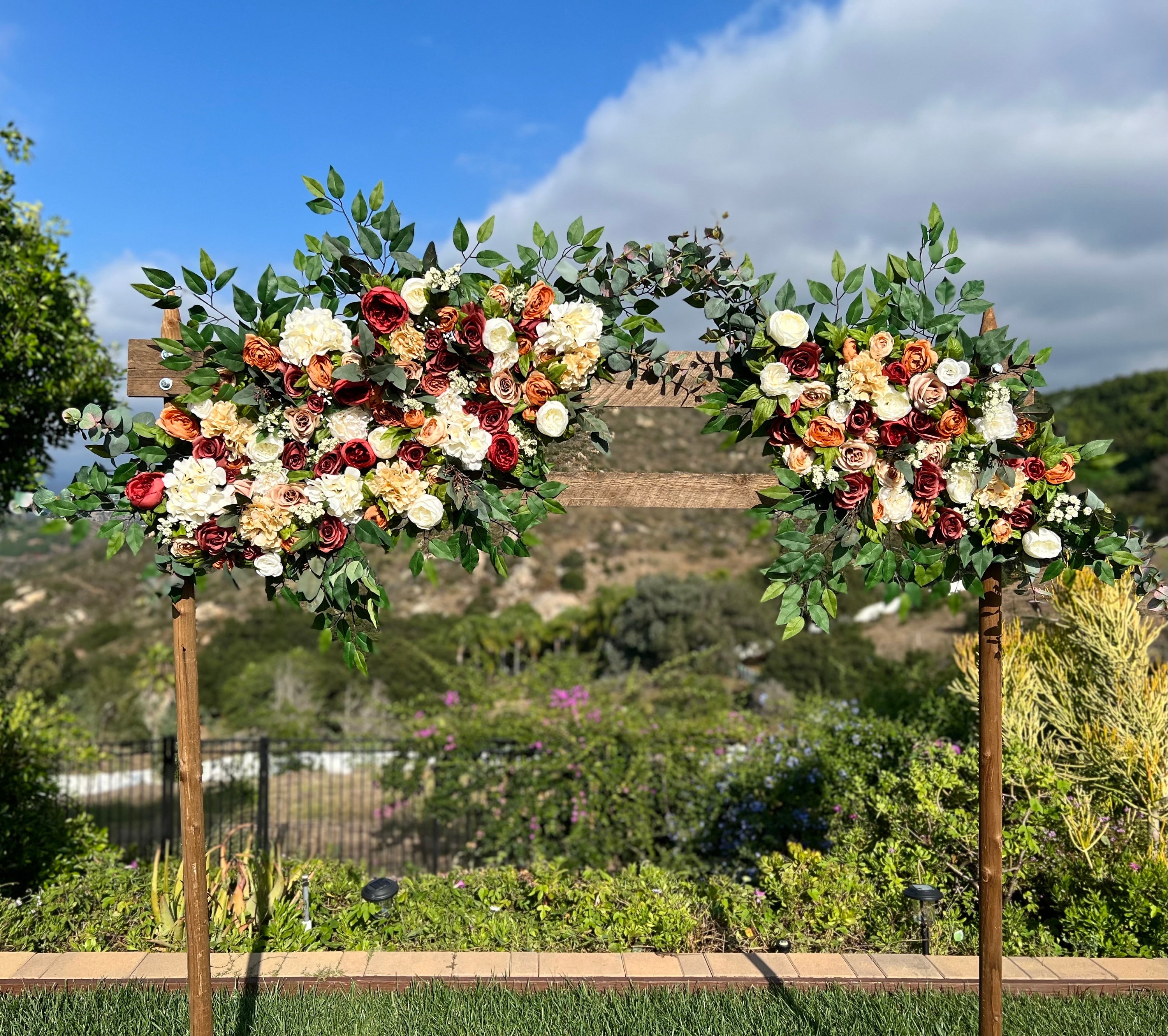 Autumn Wedding Arch Arrangement