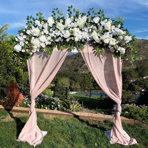 Wedding Ceremony Archway Flowers, White Wedding Archway Flowers, Chuppah Flowers, Wedding Flower, Custom Wedding Flowers, Boho Weddings image 5