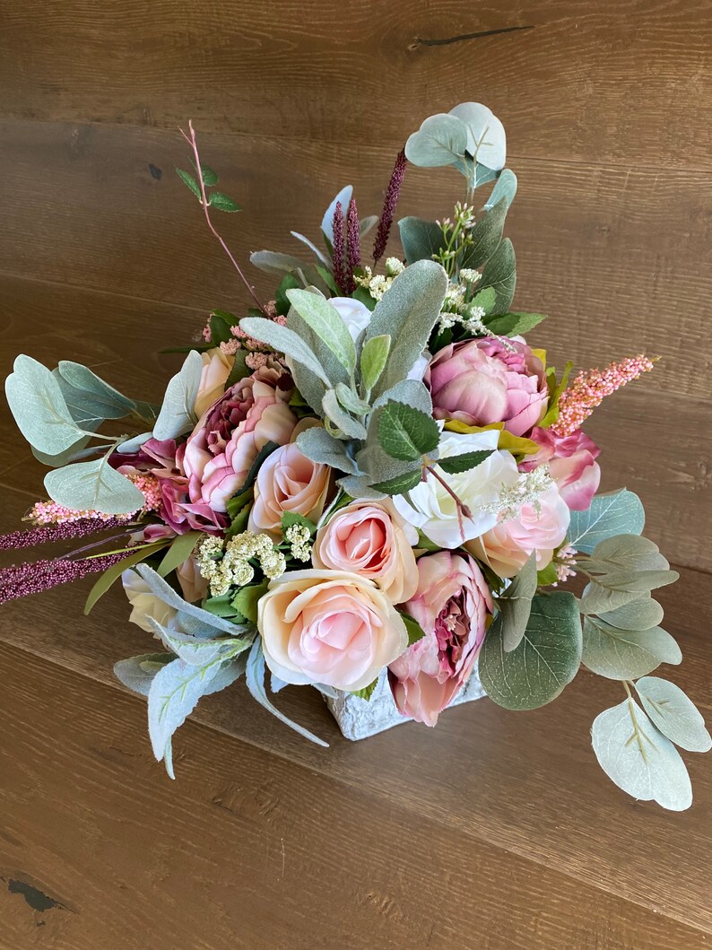 Faux Wedding Bouquet Elegant Faux Wedding Bouquet Blush Etsy