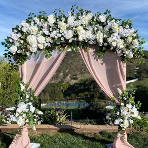 Wedding Ceremony Archway Flowers, White Wedding Archway Flowers, Chuppah Flowers, Wedding Flower, Custom Wedding Flowers, Boho Weddings Package as shown