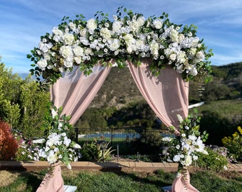 Wedding Ceremony Archway Flowers, White Wedding Archway Flowers, Chuppah Flowers, Wedding Flower, Custom Wedding Flowers, Boho Weddings