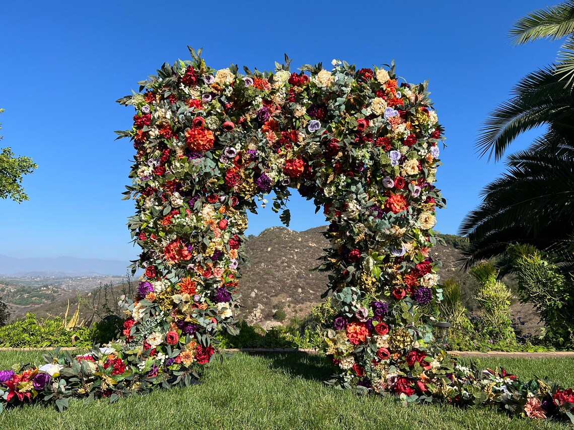 Tuscan Wedding Arch Floral Package Wedding Arbor Flowers Etsy