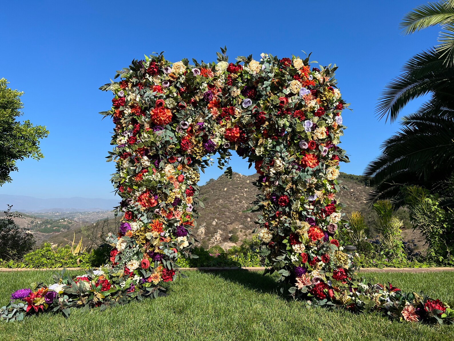 Tuscan Wedding Arch Floral Package Wedding Arbor Flowers Etsy