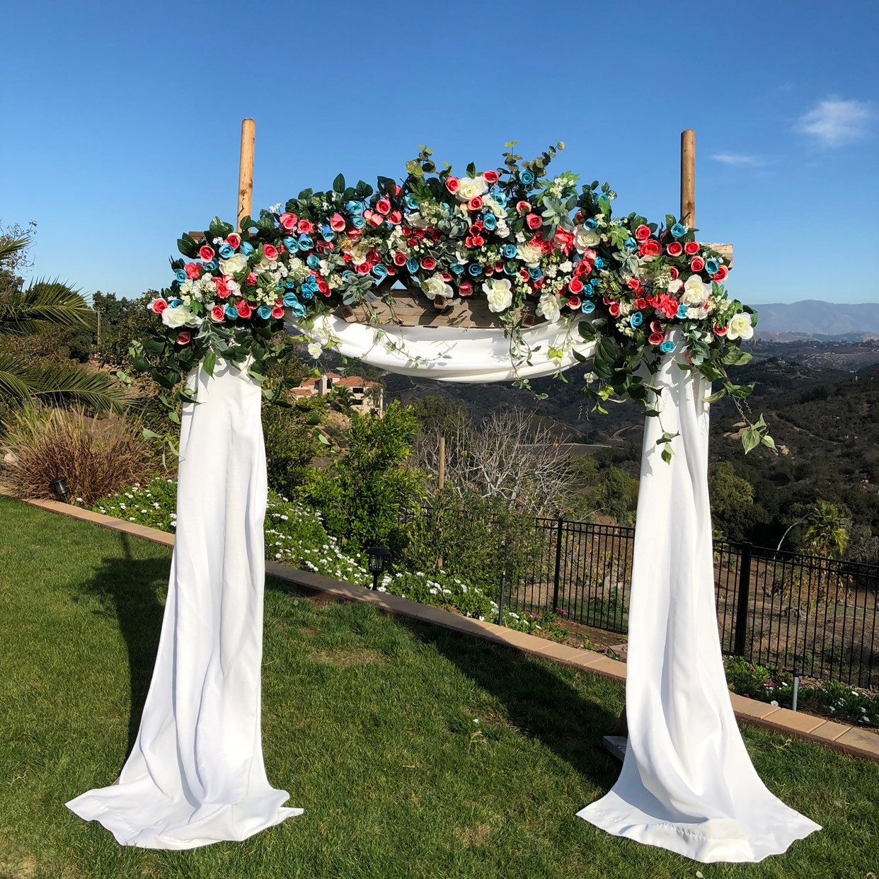 SALE Wedding Arch Flowers Wedding Centerpieces Circle Arch Etsy