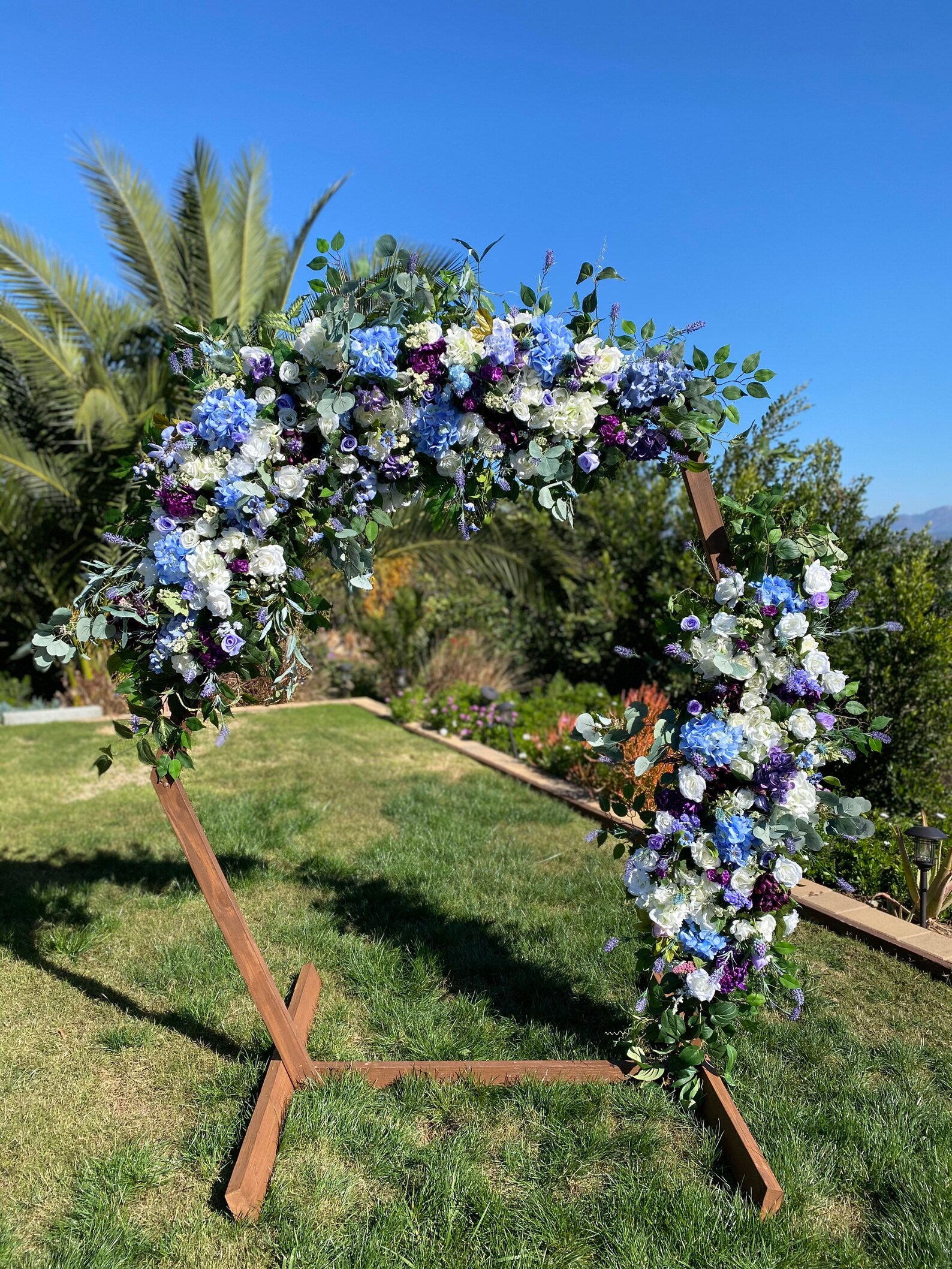 Dusty Blue Lavender Wedding Arch Flower Package Dusty Blue | Etsy Canada