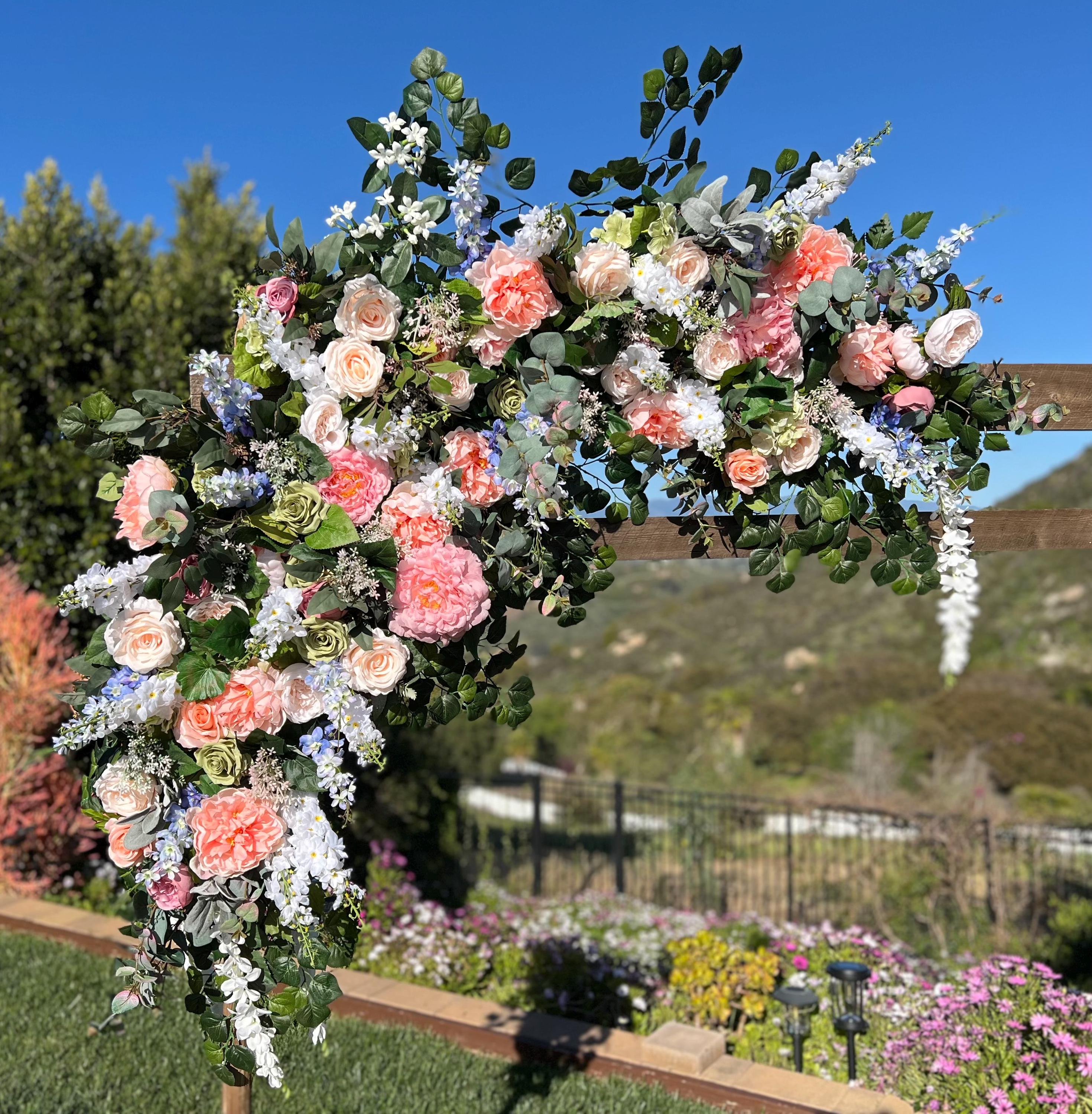Flores para arcos de boda en color melocotón y marfil, flores para  cenadores de ceremonia en color melocotón, arreglos para ceremonias, flores  para bodas con pérgola de chuppah personalizadas - Etsy México, image size:2940x3000