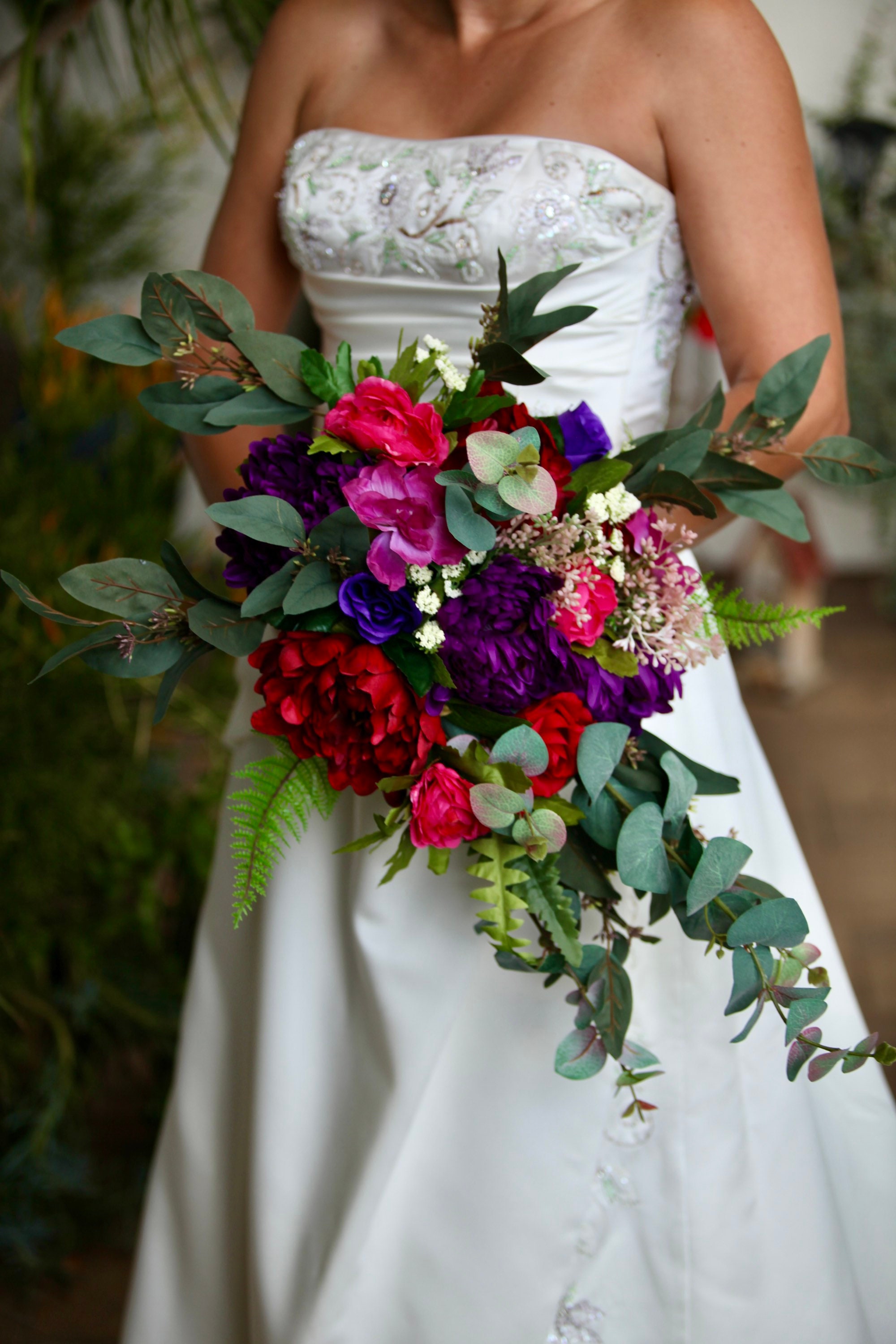 Jewel Tone Peony Bouquet