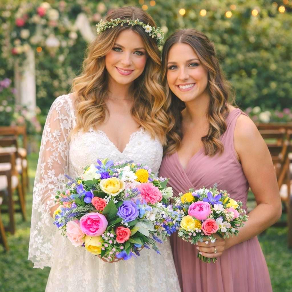 Pastel Boho Bridal Bouquet