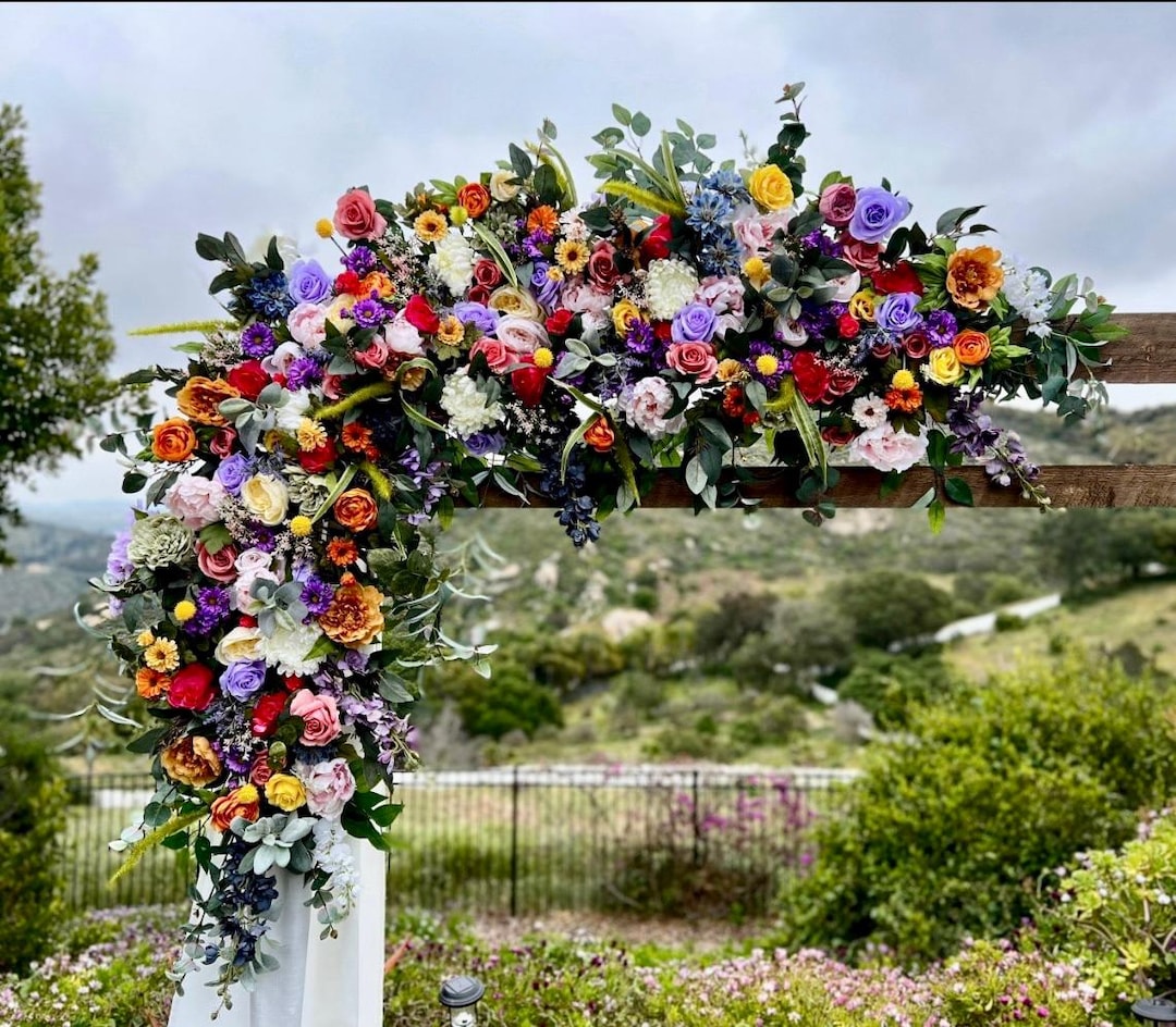 Pink Party Decorations 100cmArtificial Flower Row For Wedding
