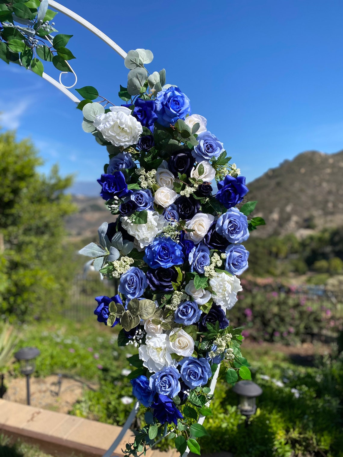 Blue Wedding Flower Package Wedding Flowers Circle Wedding Etsy