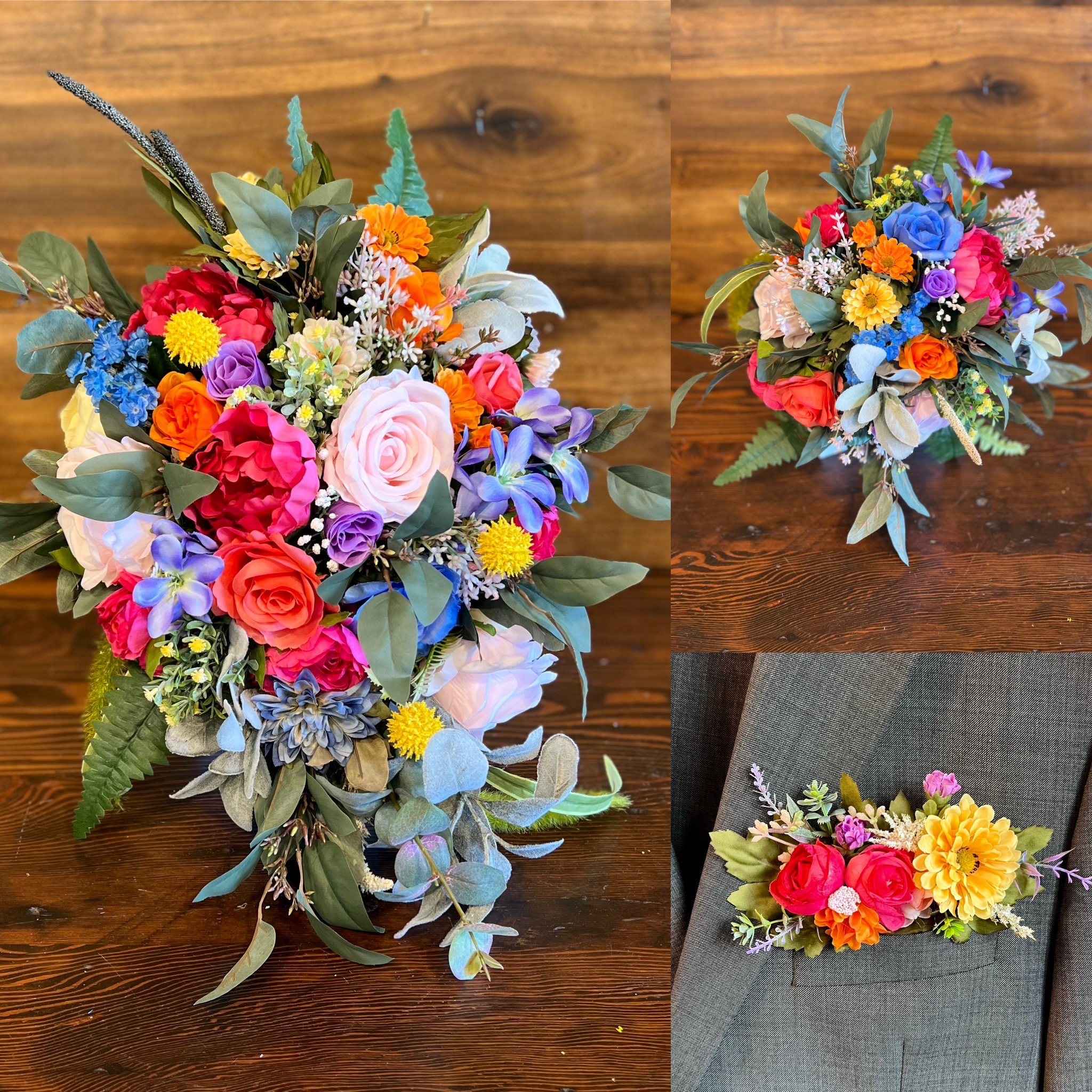 Rainbow Pastel Wedding Flower Package
