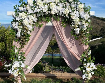 Wedding Ceremony Archway Flowers, White Wedding Archway Flowers, Chuppah Flowers, Wedding Flower, Custom Wedding Flowers, Boho Weddings