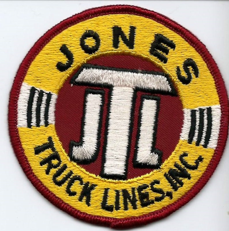 Jones Truck Lines Inc. Truck Driver Patch 31/2 Inch Diameter Etsy