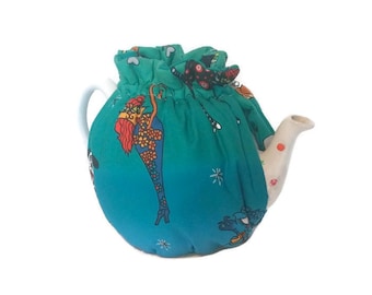 Teapot Cozy/tea cosy/quilted tea warmer/teapot cover/Tea Cozy/Farmhouse Decor/Tea lover gift with Cats  for a 5-8 cup teapot  #276