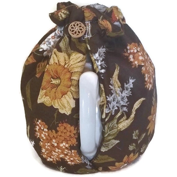 Teapot Cozy/tea cosy/quilted tea warmer/ Farmhouse Decor/Tea lover gift Tea Cosy with Flowers  for a 5-8 cup teapot  #692