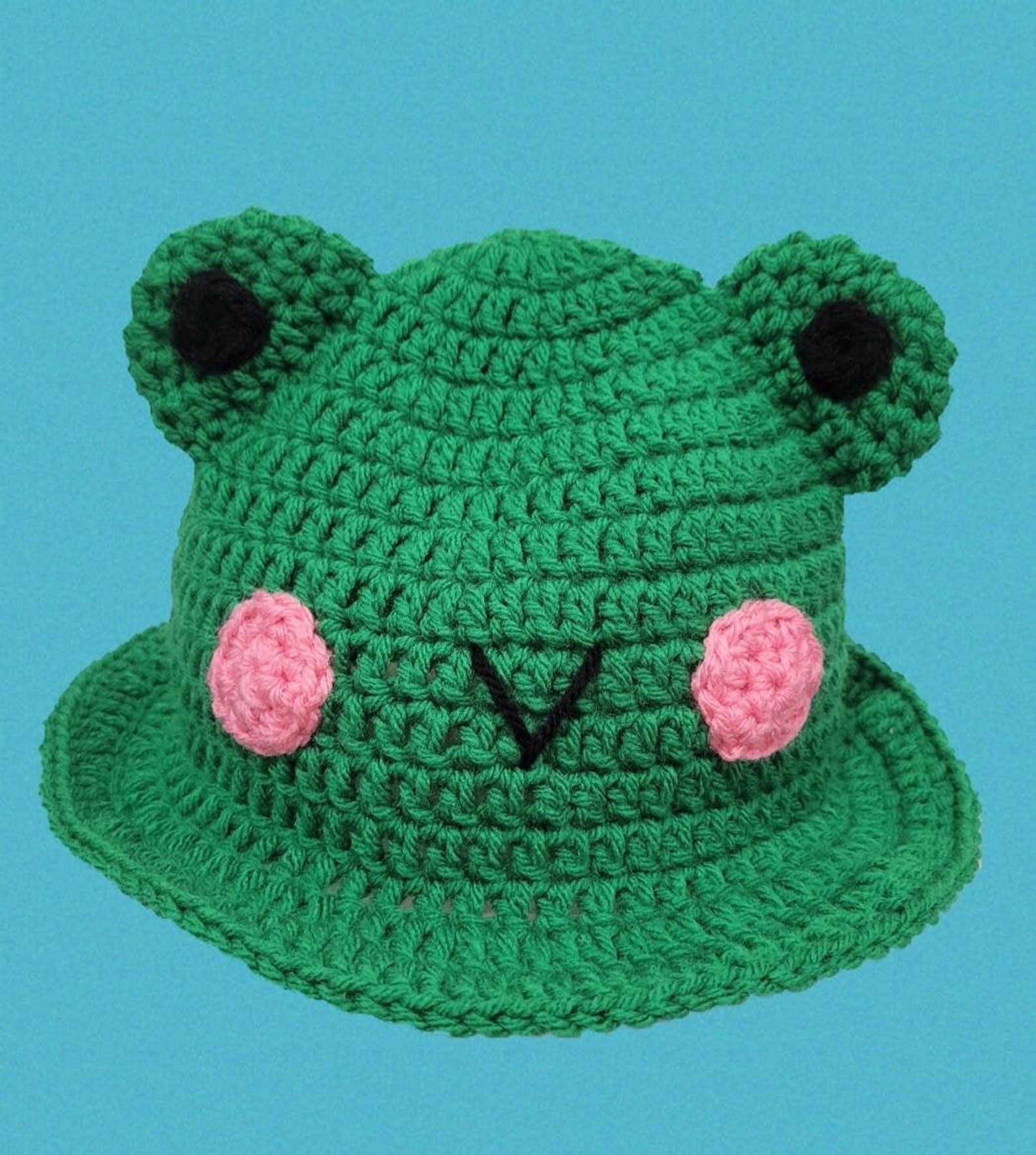 Froggy Bucket Hat Crochet Frog Animal Cute Etsy