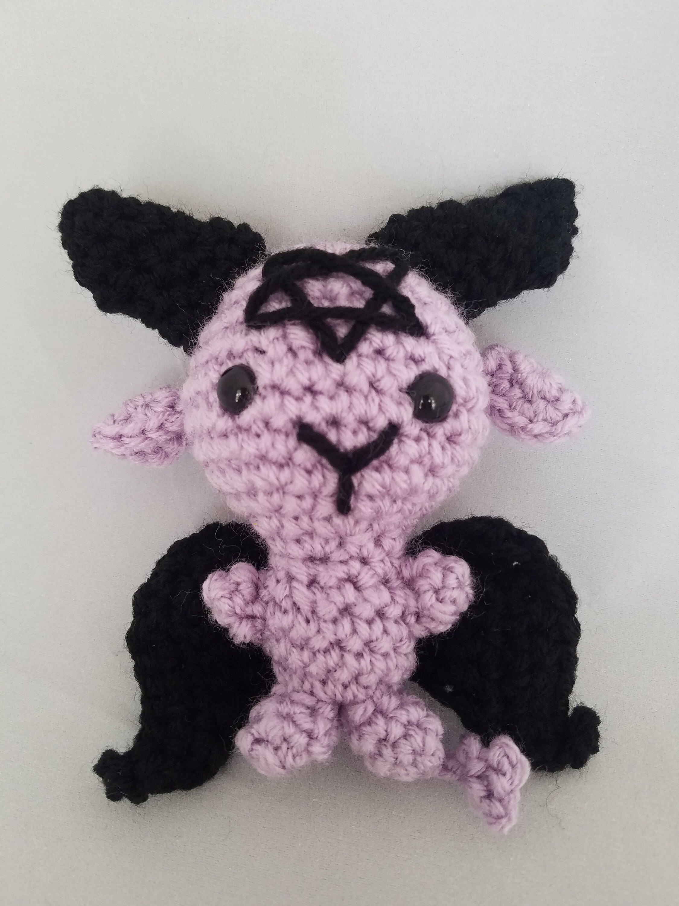 Pastel Crochet Baphomet Doll Devil Satanic Occult - Etsy UK Pastel Crochet Baphomet Doll Devil Satanic Occult - Etsy UK