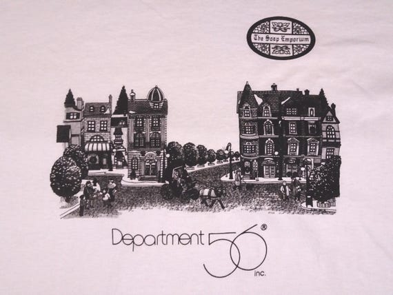 RARE Department 56 Promo t-shirt XL Christmas Village Scene
