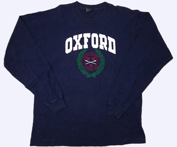 1980s Oxford University Rowing Club T-shirt XL Screen Stars Made