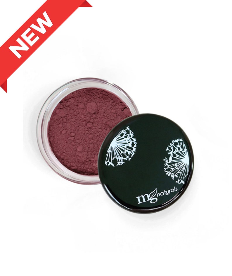 Natürlicher veganer Mineral-Lidschatten Titanium Dioxide Free, perfekt für empfindliche Augen Matte Grape